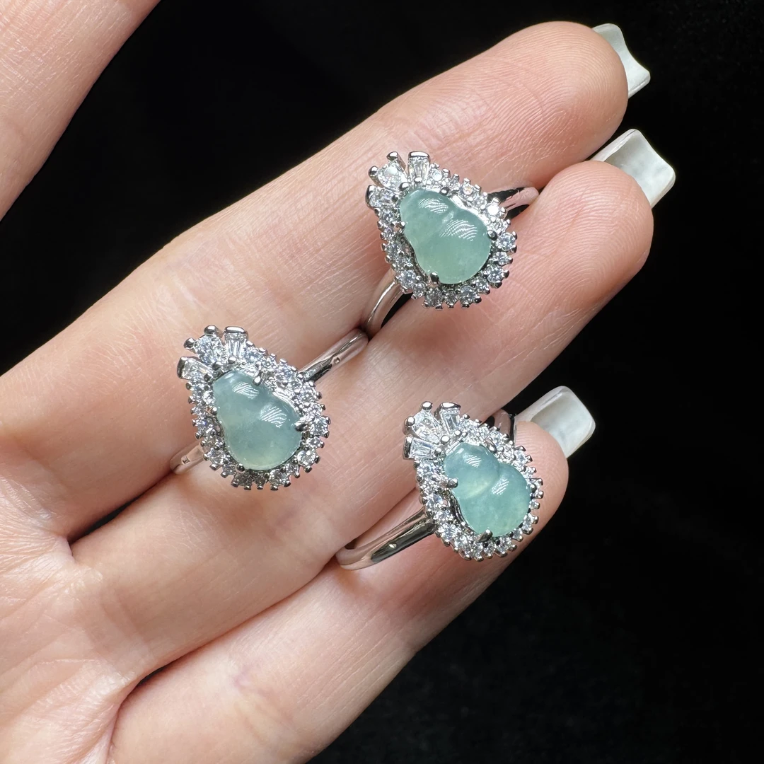 【云上叙】翡翠戒指-多样性发其一-7x4mm-V40288-F（商城）