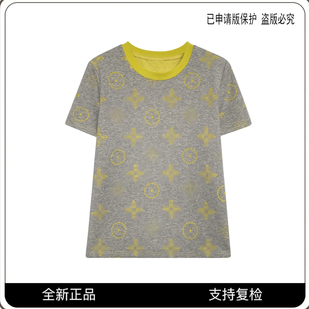 66951#CSIN轻奢时尚重工双面拼接T恤2025春夏休闲潮流个性上衣