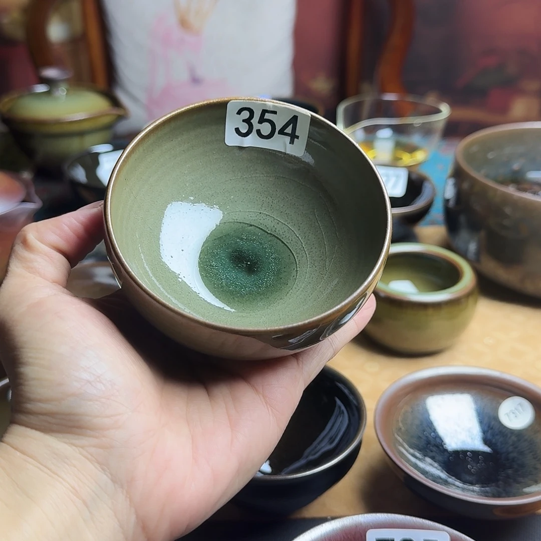 茶盏354建窑建盏·柴烧·原矿·手工主人杯