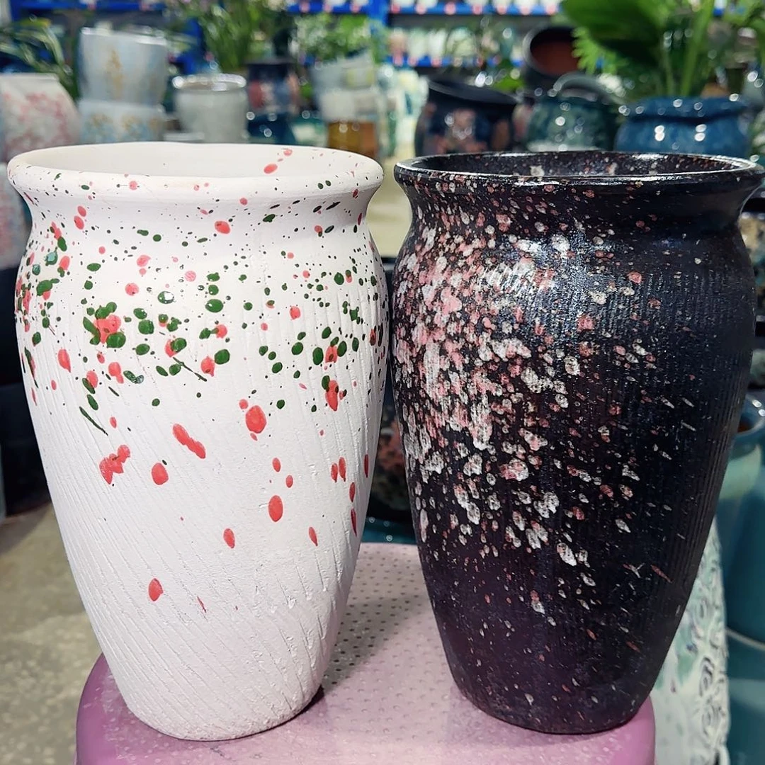 紫砂花盆高25口14……