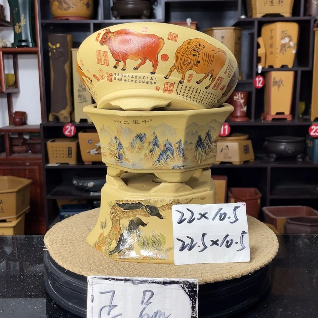 紫砂D-婉秋紫砂花盆