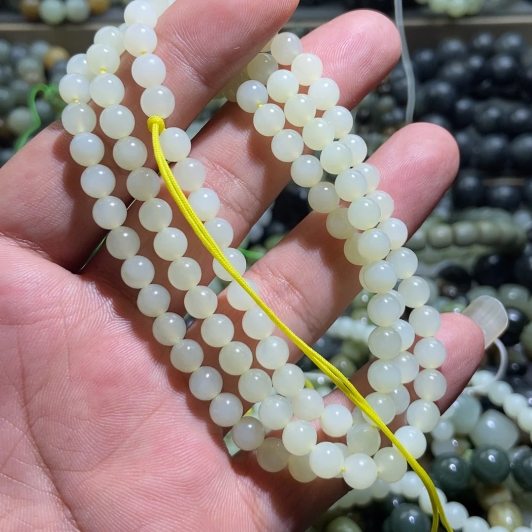 项链未镶嵌和田玉（糖玉）