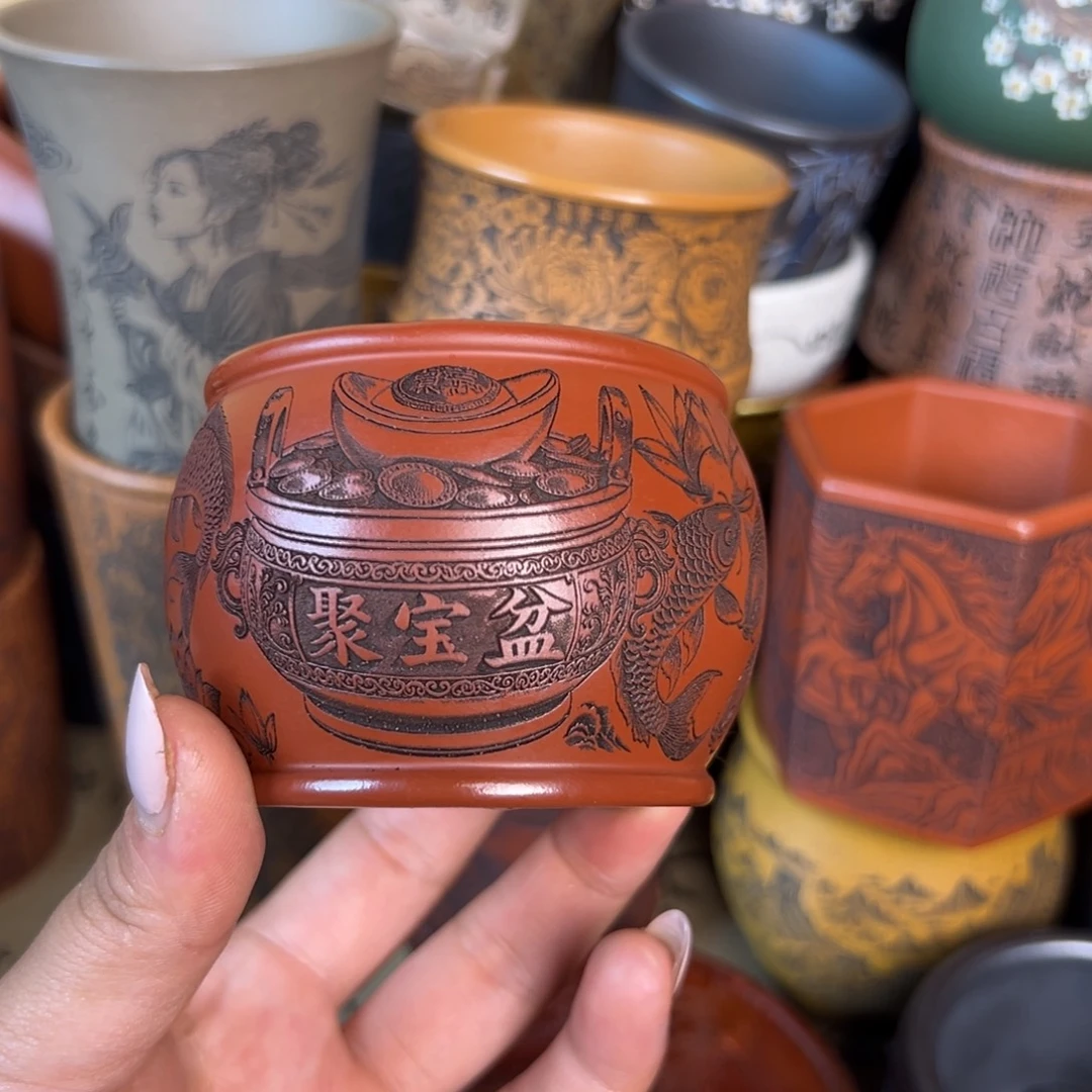 紫砂茶杯紫砂紫砂