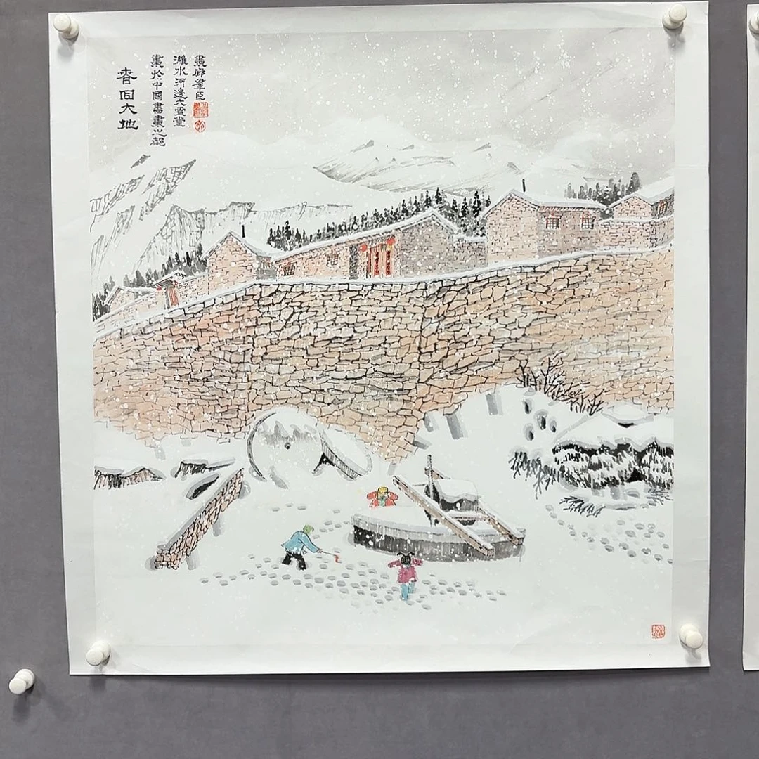 国画亲笔手绘放心去藏