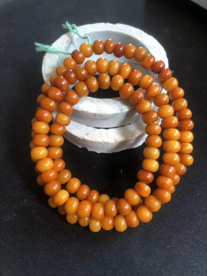 手链 算盘珠【卡8手串多圈108颗】时尚饰品文玩带绳子颜色随机