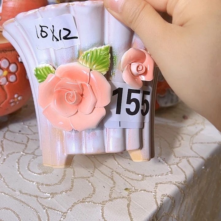 陶瓷多肉花盆满15包邮