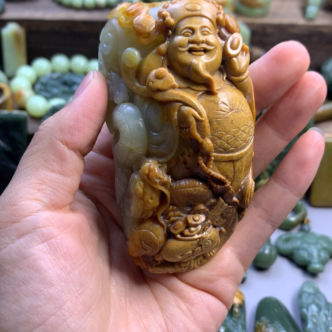 幸***人未镶嵌岫岩河磨玉（透闪石质玉）珠宝奇石