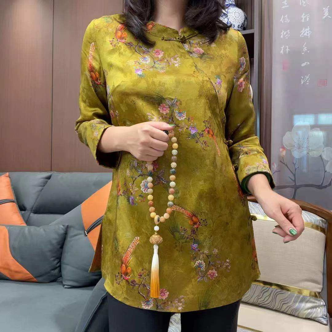 百花齐放复古中式旗袍上衣