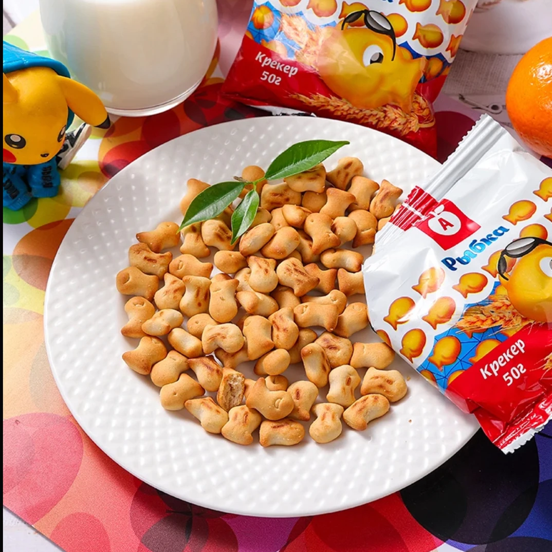 （10包）爱品麦牌咸味小鱼饼干50g/包