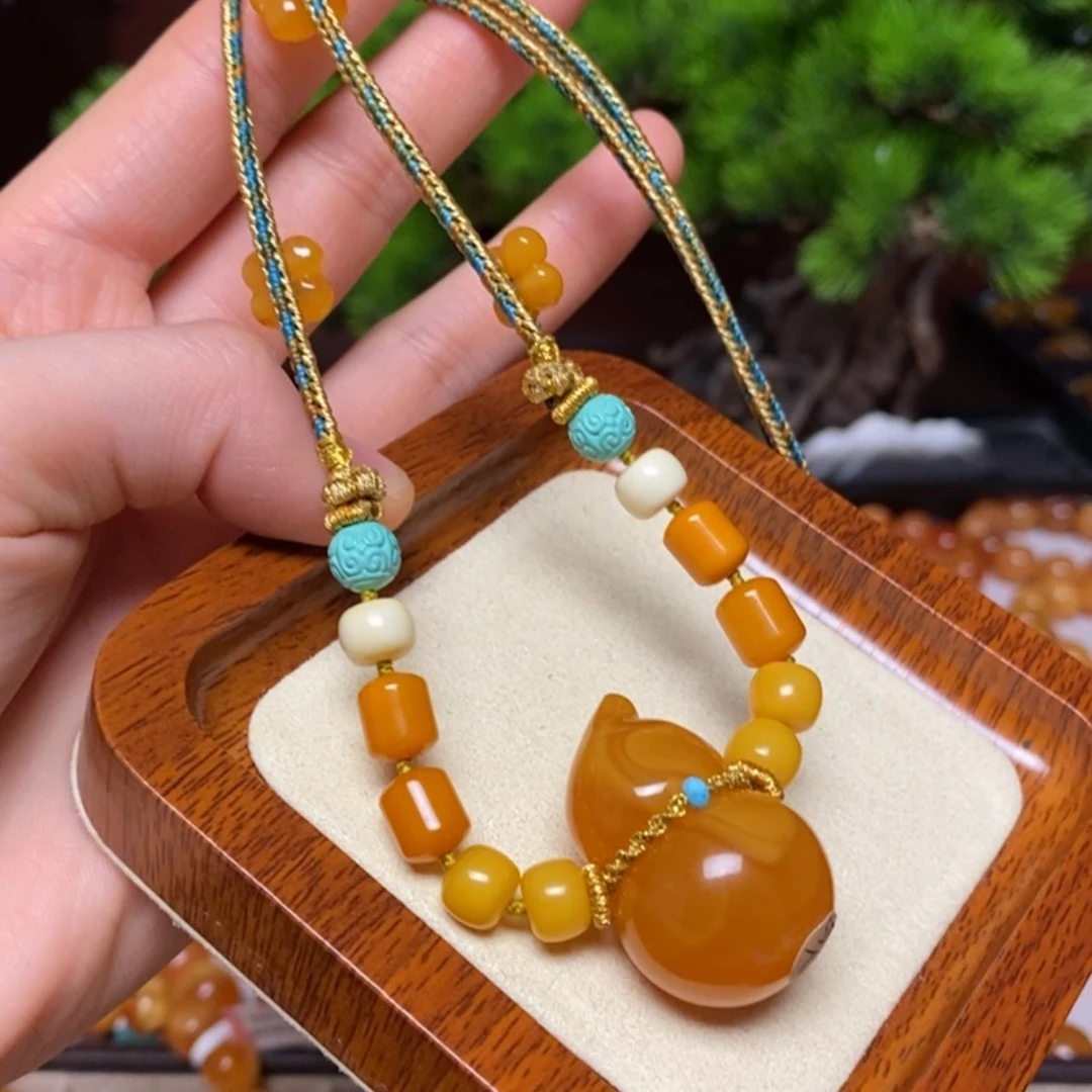 【闪购商品】蜜蜡颈饰未镶嵌项链