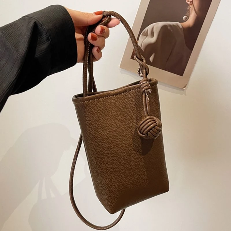 斜挎包包手机包百搭气质单肩小包包女士2025新款韩版肩包水桶包