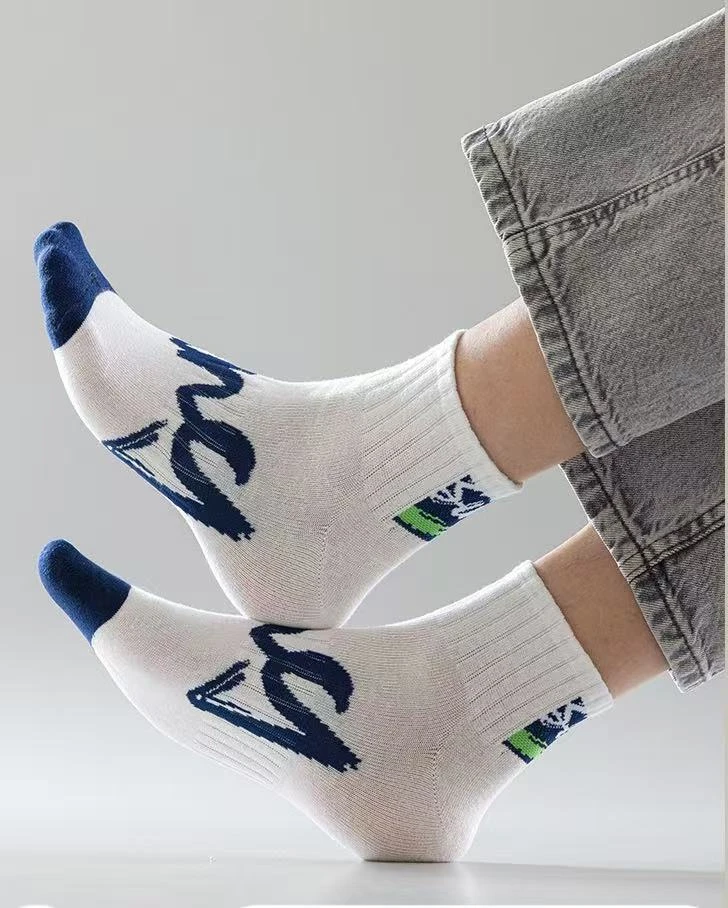 男袜吸汗通用运动夏季短筒短袜ins船袜欧若动感风（男袜对对碰）