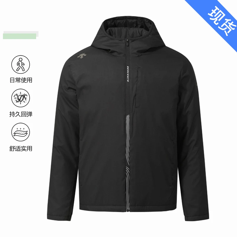 DESCENTE/迪桑特25新款Logo宽松运动拉链长袖棉服外套SQ313RPD91