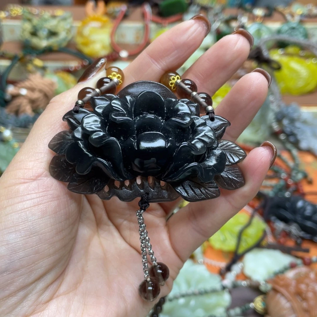 未镶嵌岫玉项链玉*蓉888