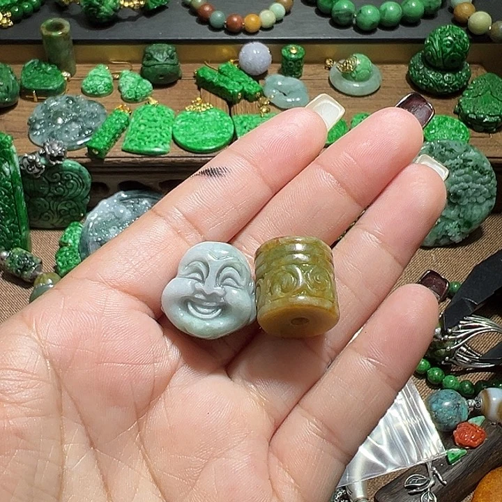 翡翠手串未镶嵌翡翠单珠