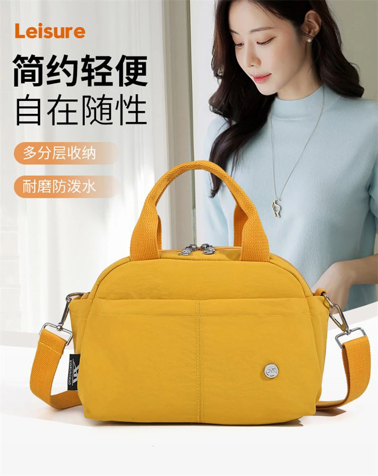 拉链轻便妈妈包马卡龙时尚夏季上班族便携单肩斜跨手提包韩版