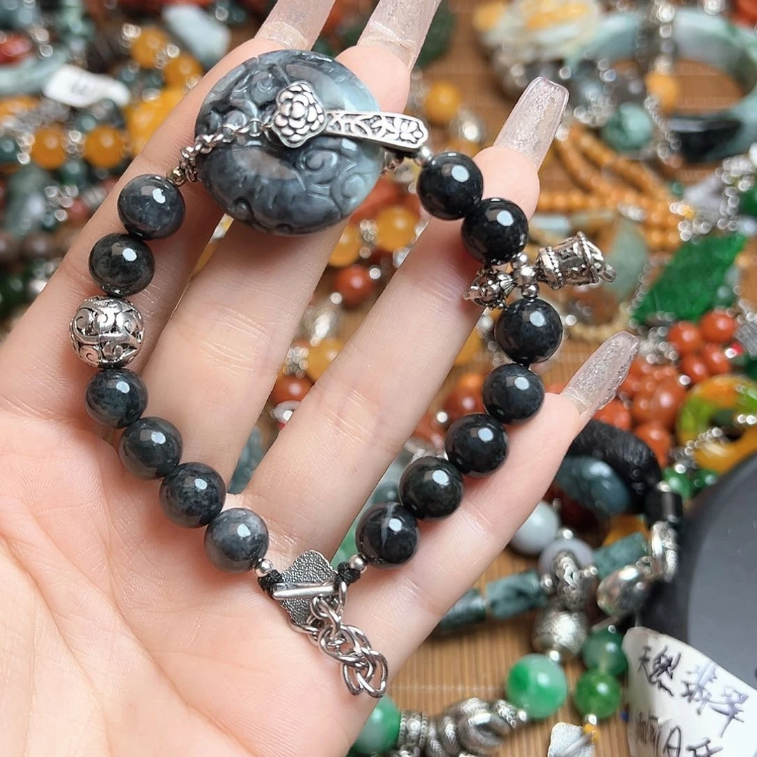 翡翠未镶嵌颈饰海**姥吊坠