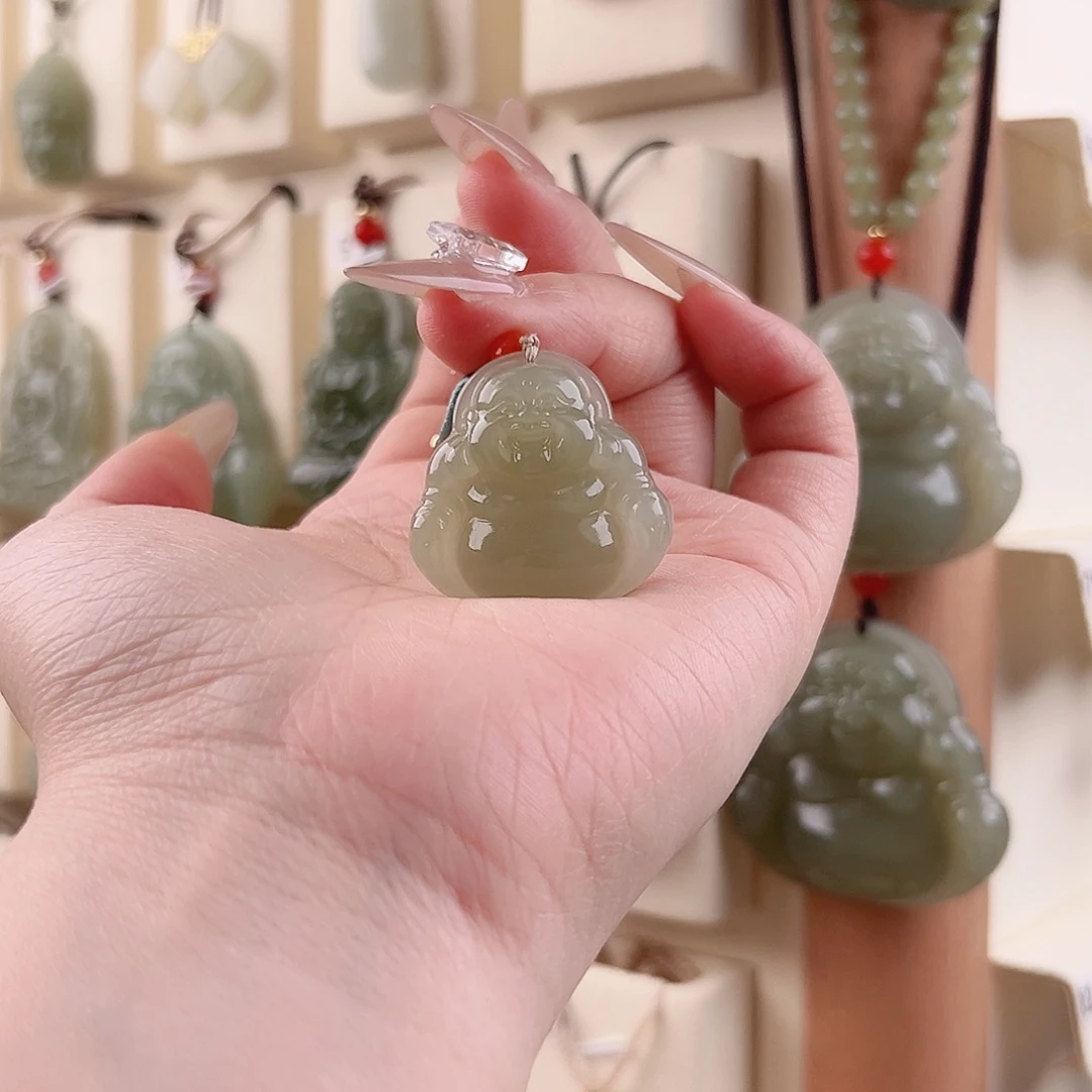和田玉吊坠(不含链)未镶嵌丹*