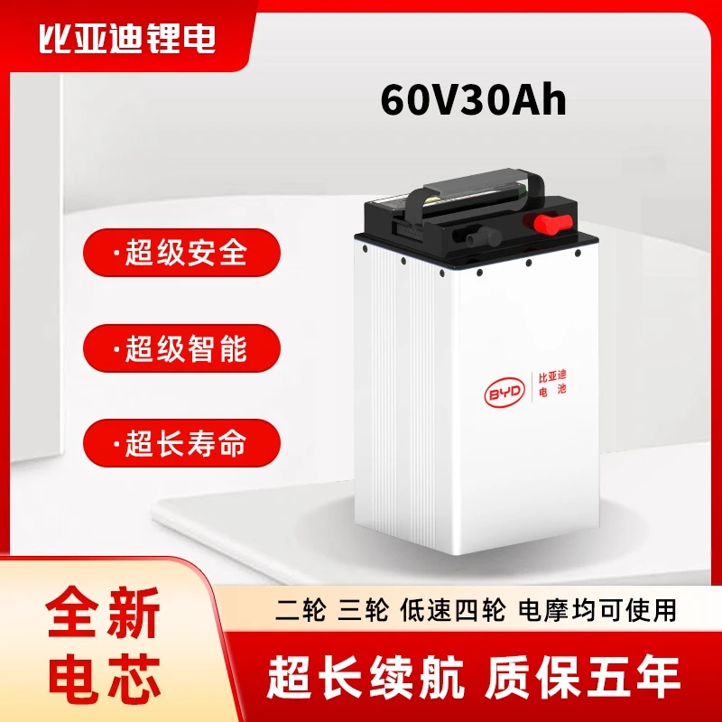 60V30Ah磷酸铁锂电池含充电器电量表适用于电动两轮车电摩
