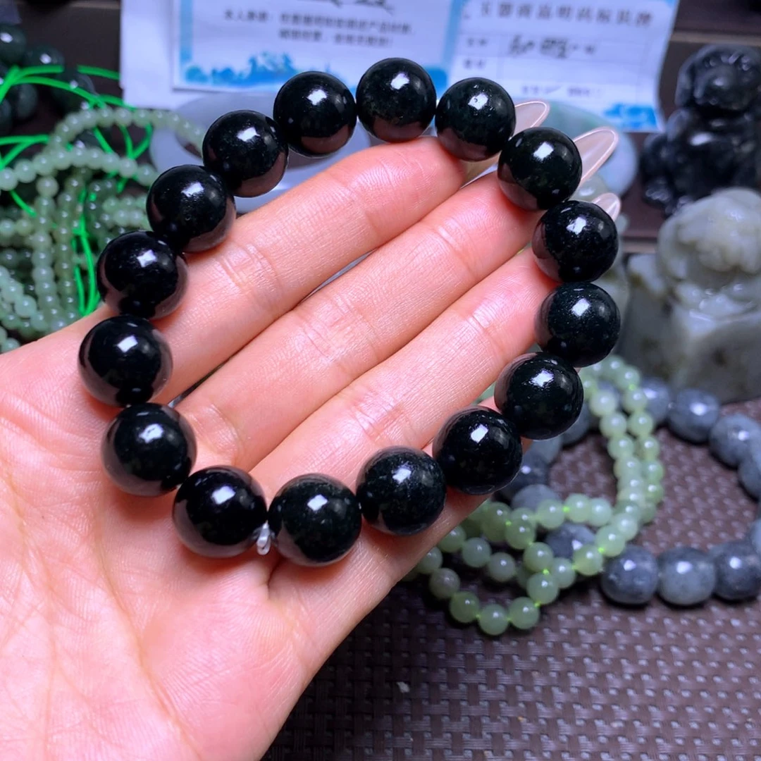 和田玉未镶嵌手串卡14