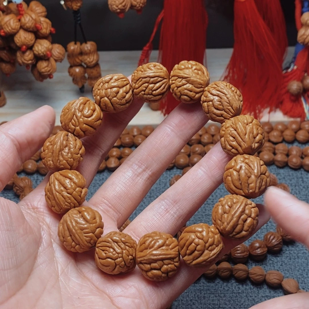 吊坠桃核桃枭手串1