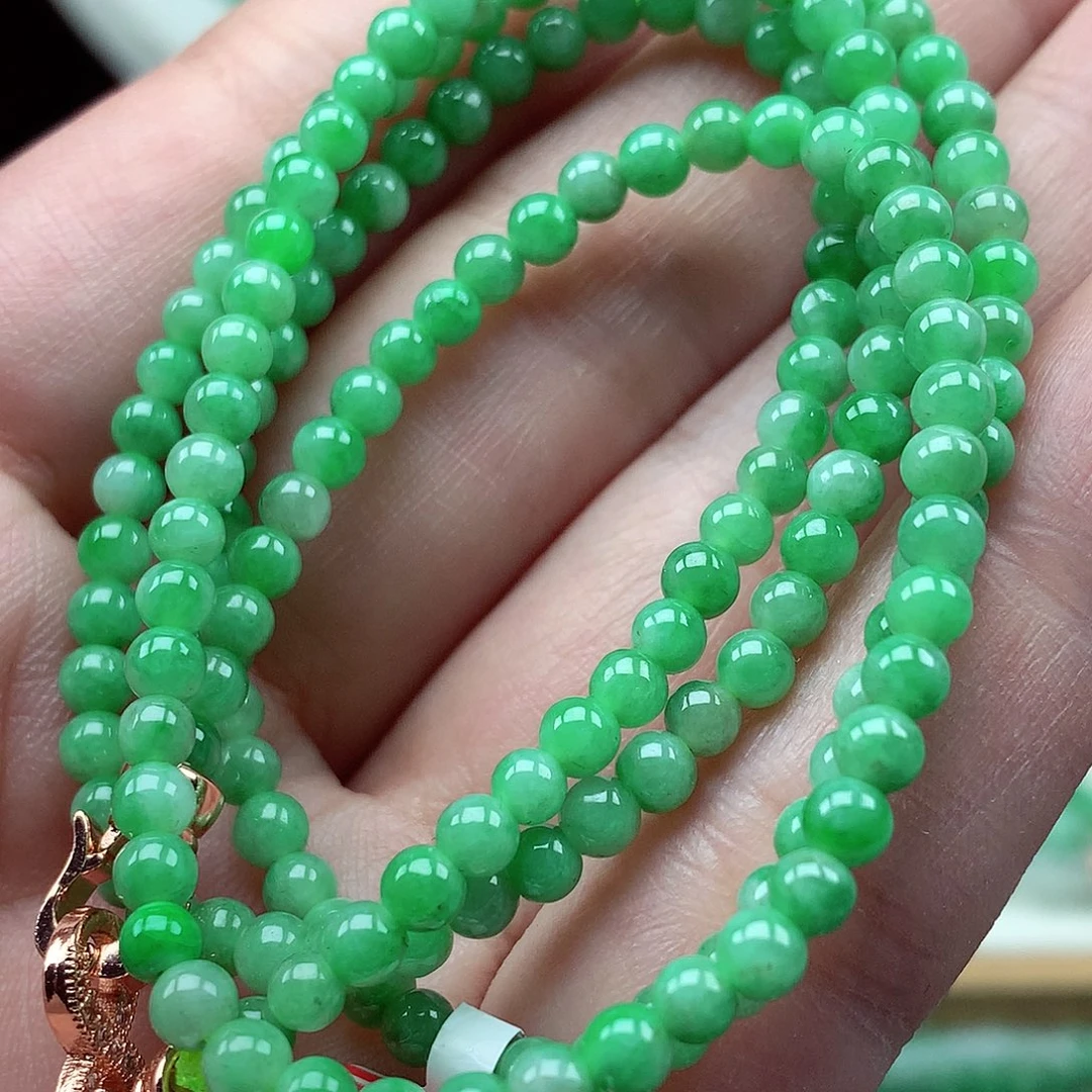 翡翠未镶嵌毛衣链翡翠