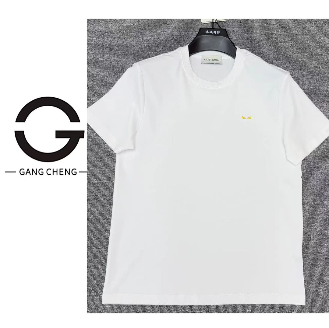【港城甄选】短袖休闲春夏免烫春夏季T恤情侣百搭男士男装运动圆领