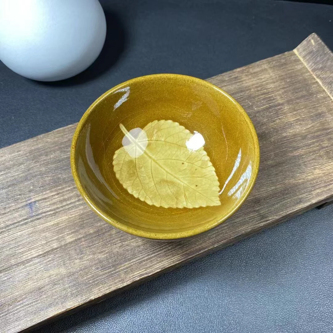 天目盏陶瓷建窑建盏主人杯平口器型品茗杯纯手工茶具礼盒包装