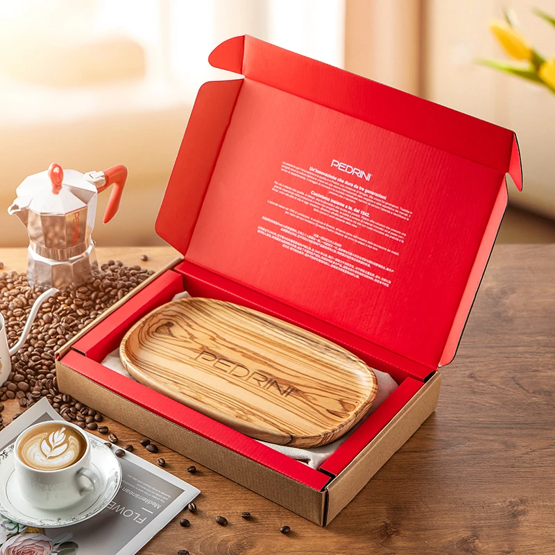 PEDRINI·意大利进口橄榄木整木食物餐盘实木托盘高颜值咖啡盘子