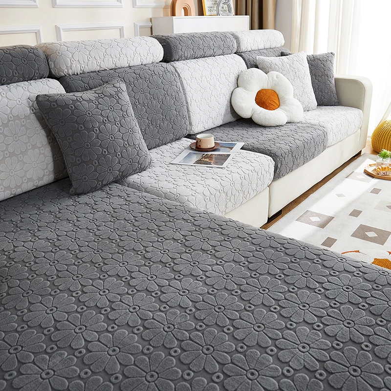 太阳花四季通用弹力全包防猫抓防尘弹力沙发套