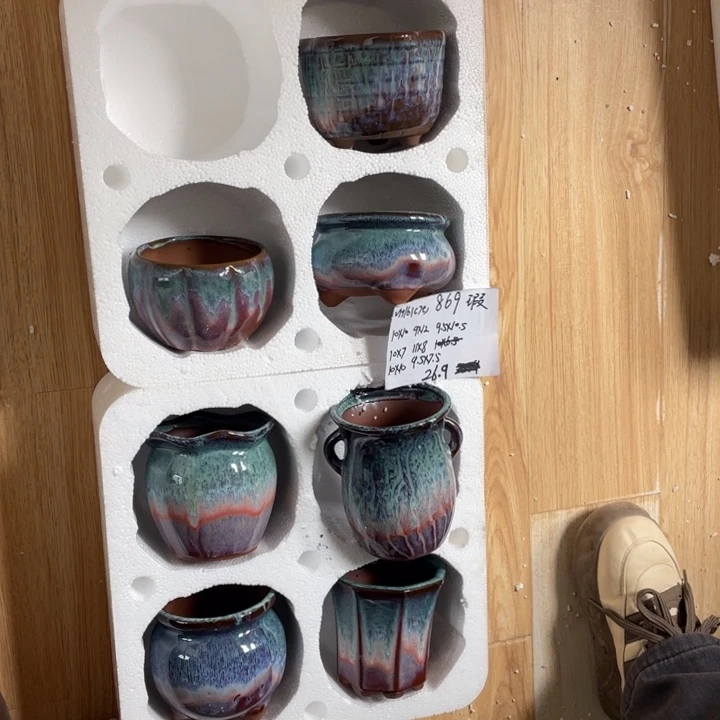 粗陶多肉花盆微瑕869