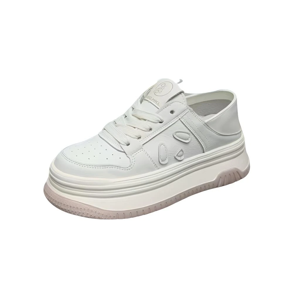 毛门口2025-2   23530真皮厚底小白鞋 （标准尺码）