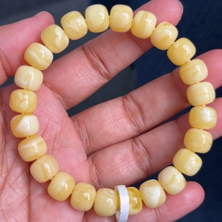 琥珀未镶嵌珠宝奇石M273号9.6+白蜡妖花