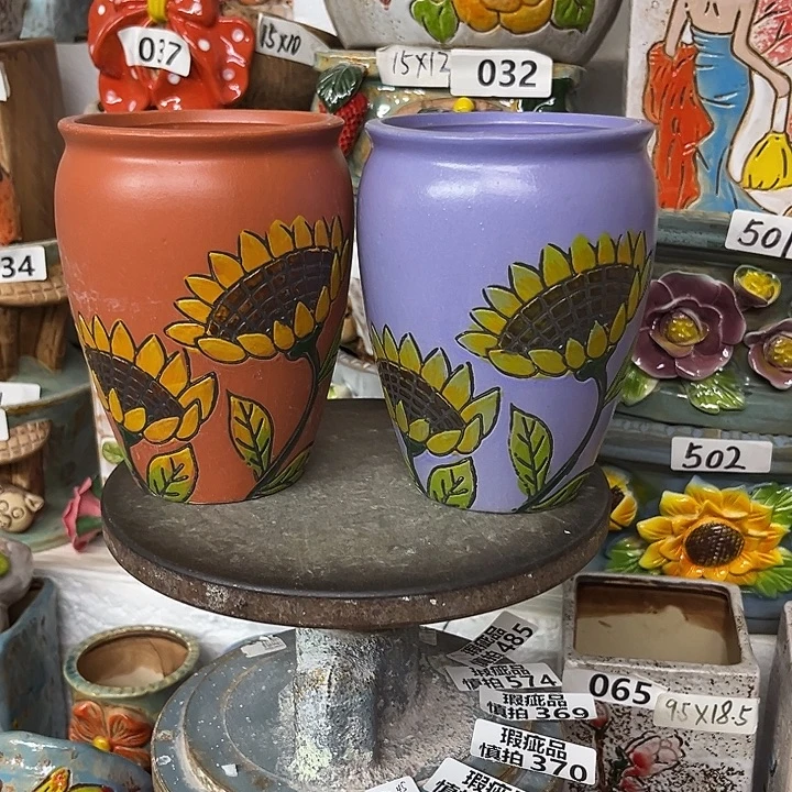 粗陶材质多肉花盆