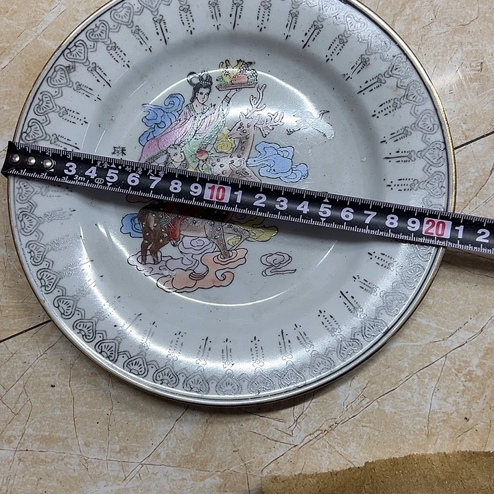 摆件陶20厘米手绘盘子景德镇