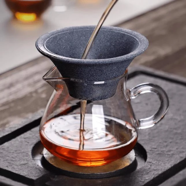 甄选无孔茶漏公道杯瓷器家用茶滤陶瓷过滤筛网茶斗茶具配件用品