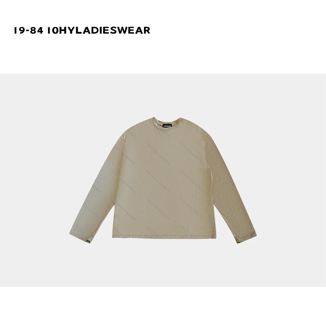 HYLADIESWEAR  『简约T恤』春夏简约百搭T恤上衣长袖宽松打底衫