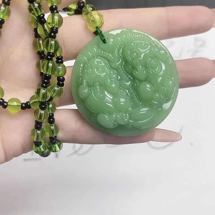 无铜合金满绿貔貅8