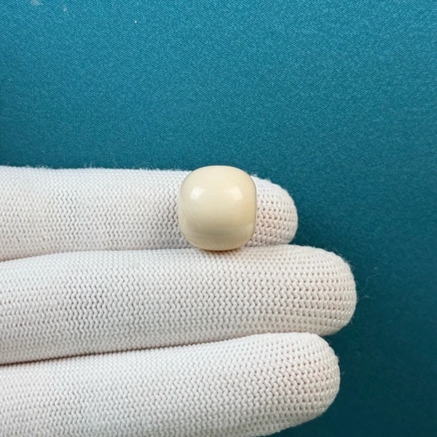 D50-09天然猛犸 芝士皮桶珠15*13.9mm一物一图 假一罚十