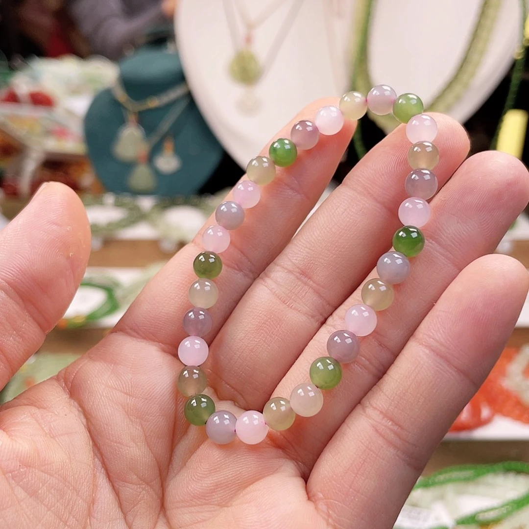 和田玉手链未镶嵌洲**y6