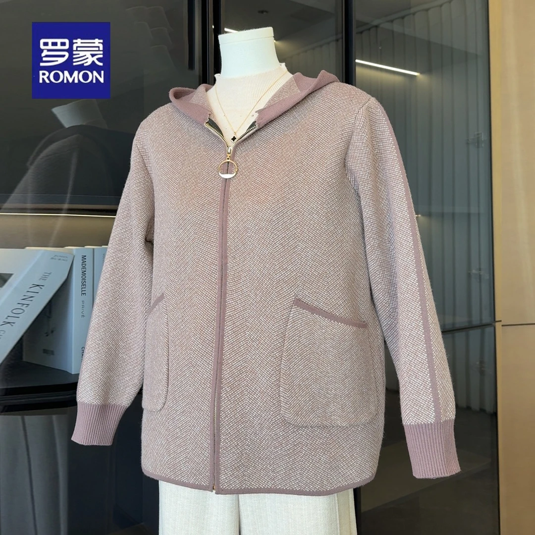罗蒙气质妈妈款秋装外套洋气高贵格子上衣50岁中老年人女装秋冬季