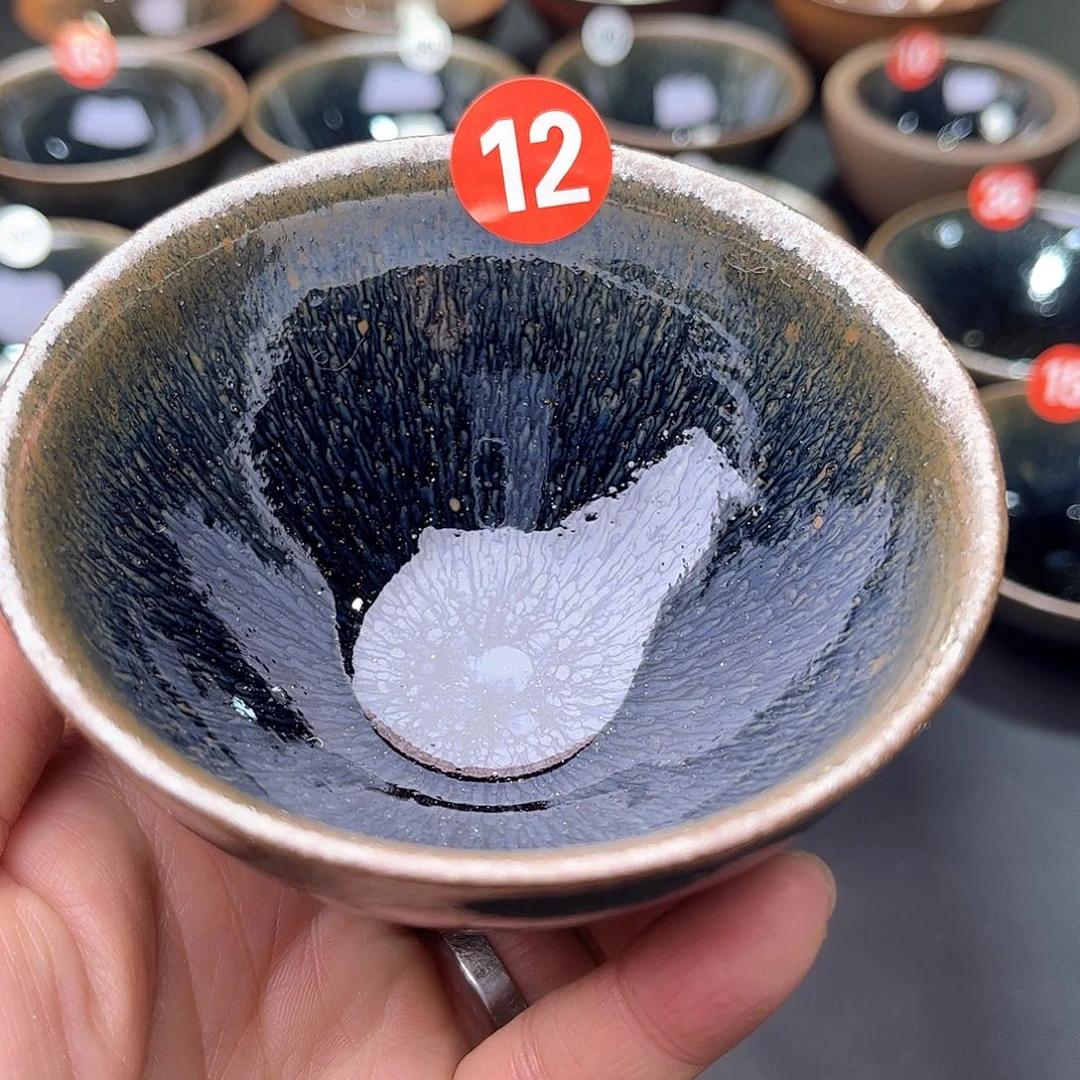 茶盏青蓝毫束口主人杯