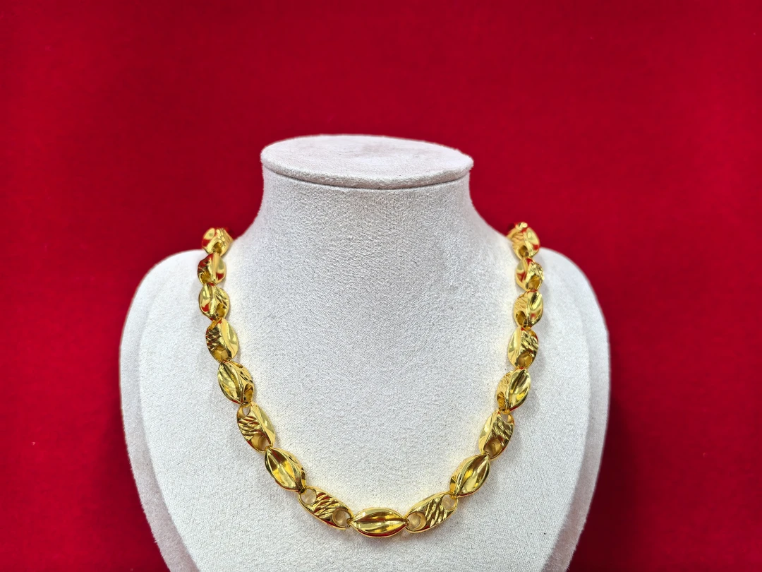 2XL140铂亚思 精工米粒项链