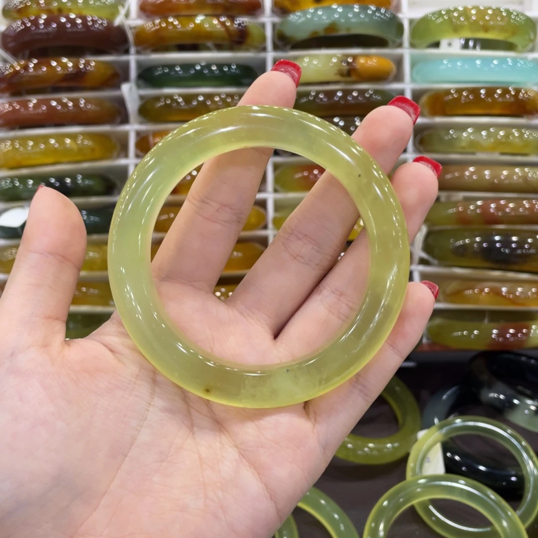 未镶嵌蛇纹石玉手镯