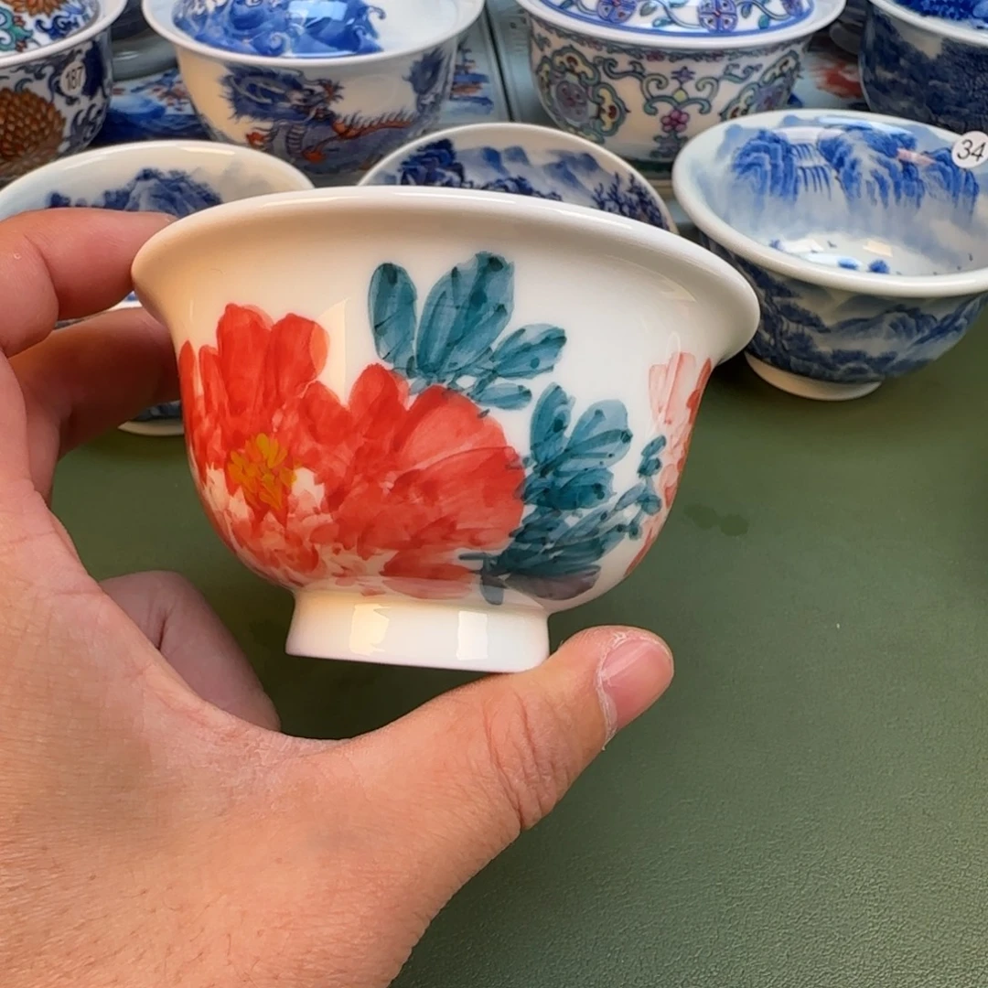 纯手工纯手绘茶具石头49