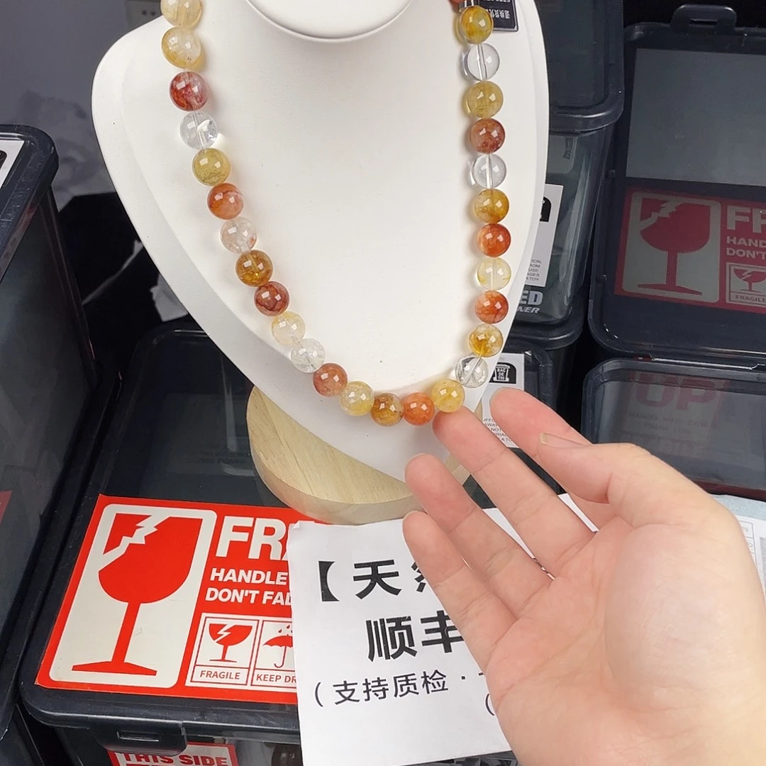 银S925镀金镶嵌手串水晶