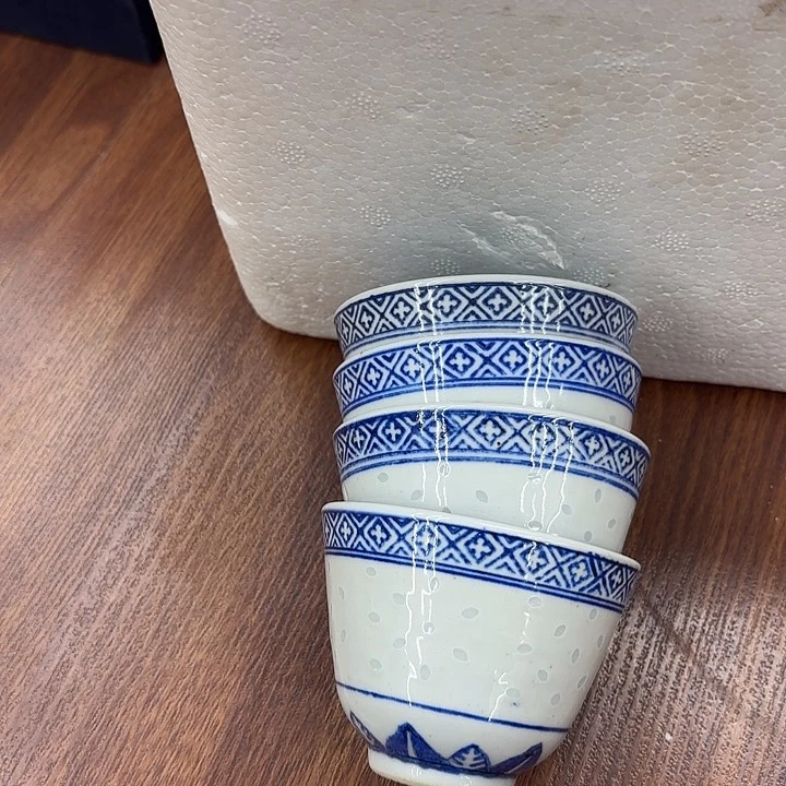 壶蓝*景德镇陶瓷二缸杯