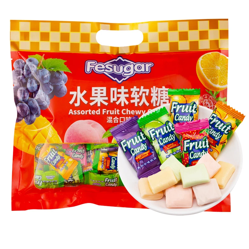 Fesugar水果味软糖380克经典软糖多种口味水果软糖年货糖果零食