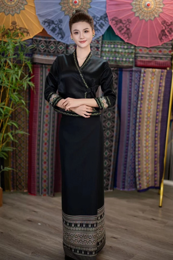 玉家人《曼亭》西双版纳民族服饰傣装穿搭气质女装 民族服装复古风