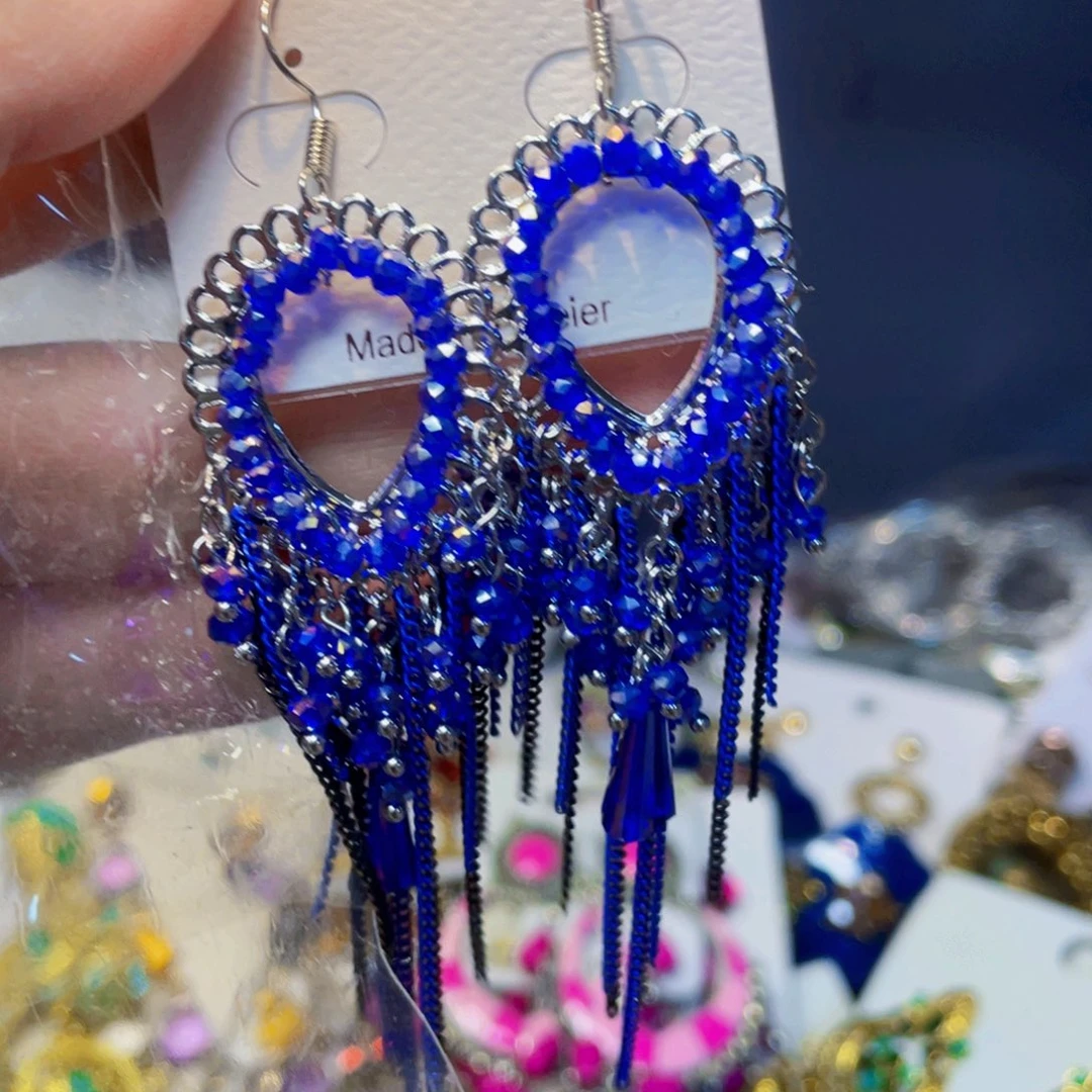 锆石纯铜合金耳坠